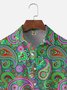 Moisture Wicking Paisley Chest Pocket Hawaiian Shirt