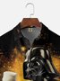 Moisture-wicking Fun Star Beer Wars Chest Pocket Casual Shirt