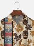Moisture-wicking Tiki Chest Pocket Hawaiian Shirt