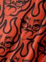 Moisture Wicking Burning Man Chest Pocket Hawaiian Shirt