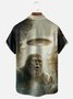Moisture Wicking UFO Bigfoot Chest Pocket Hawaiian Shirt