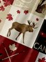 Moisture Wicking Canada Day Maple Leaf Chest Pocket Hawaiian Shirt