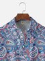 Moisture Wicking Paisley Chest Pocket Hawaiian Shirt