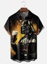 Moisture-wicking Fun Star Beer Wars Chest Pocket Casual Shirt