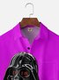 Moisture Wicking Star Robot Chest Pocket Hawaiian Shirt