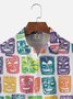 Moisture-wicking Tiki Chest Pocket Hawaiian Shirt