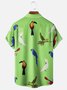Moisture Wicking Parrot Toucan Chest Pocket Hawaiian Shirt