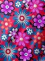 Moisture Wicking Floral Chest Pocket Hawaiian Shirt
