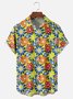 Moisture Wicking Floral Chest Pocket Hawaiian Shirt