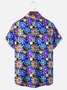 Moisture Wicking Floral Chest Pocket Hawaiian Shirt