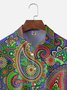 Moisture Wicking Paisley Chest Pocket Hawaiian Shirt