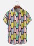 Moisture Wicking Hot Dog Chest Pocket Hawaiian Shirt