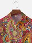 Moisture Wicking Paisley Chest Pocket Hawaiian Shirt