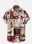 Moisture Wicking Canada Day Maple Leaf Chest Pocket Hawaiian Shirt