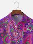 Moisture Wicking Paisley Chest Pocket Hawaiian Shirt