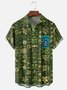 Moisture-wicking Tiki Chest Pocket Hawaiian Shirt