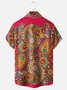 Moisture Wicking Paisley Chest Pocket Hawaiian Shirt