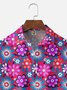 Moisture Wicking Floral Chest Pocket Hawaiian Shirt