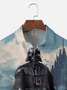 Moisture Wicking Star Robot Chest Pocket Hawaiian Shirt