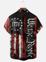 Moisture Wicking 1776 Declaration of Independence 4th of July Chest Pocket Hawaiian Shirt