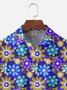 Moisture Wicking Floral Chest Pocket Hawaiian Shirt