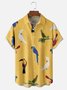 Moisture Wicking Parrot Toucan Chest Pocket Hawaiian Shirt