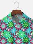 Moisture Wicking Floral Chest Pocket Hawaiian Shirt