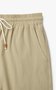 Mens Shorts Casual 7" Inseam 100% Cotton Drawstring Elastic Waist Summer Beach Stretch Golf Shorts with Pockets