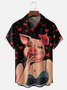 Moisture-wicking Lady Pig Chest Pocket Casual Shirt