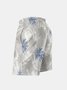 Men's Swim Trunks Hawaiian Tropical Palm Tree Beach Shorts with Pockets