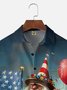 Moisture Wicking 4th of July Chest Pocket Hawaiian Shirt