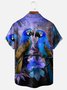 Hardaddy Moisture-wicking Breathable Parrots Chest Pocket Hawaiian Shirt