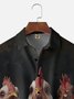 Moisture-wicking Screaming Chicken Chest Pocket Casual Shirt