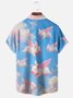 Moisture-wicking Fly Pigs Chest Pocket Hawaiian Shirt