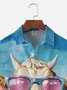 Moisture-wicking Cow Milk Chest Pocket Hawaiian Shirt