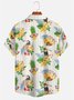 Moisture-wicking Tropical Palm Tree Parrot Aloha Shirt