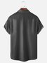 Hardaddy American Flag Chest Pocket Short Sleeve Casual Shirt