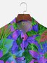 Tall Size Moisture-wicking Floral Chest Pocket Hawaiian Shirt