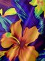 Tall Size Moisture-wicking Floral Chest Pocket Hawaiian Shirt