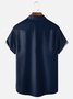 Tall Size Moisture-wicking Poker Symbols Chest Pocket Bowling Shirt