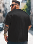 Big Size Men's American Flag Independence Day Loose Fit T-shirt