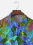 Tall Size Moisture-wicking Floral Chest Pocket Hawaiian Shirt