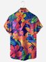 Tall Size Moisture-wicking Floral Chest Pocket Hawaiian Shirt