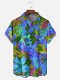 Tall Size Moisture-wicking Floral Chest Pocket Hawaiian Shirt