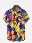 Tall Size Moisture-wicking Floral Chest Pocket Hawaiian Shirt