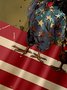 Tall Size Moisture-wicking Independence Day Rooster American Flag Chest Pocket Casual Shirt