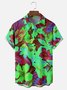 Tall Size Moisture-wicking Floral Chest Pocket Hawaiian Shirt