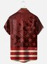 Tall Size Moisture-wicking Independence Day Rooster American Flag Chest Pocket Casual Shirt