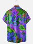 Tall Size Moisture-wicking Floral Chest Pocket Hawaiian Shirt