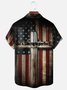 Moisture-wicking Gods Timing is Perfect American Flag Cross Chest Pocket Casual Shirt